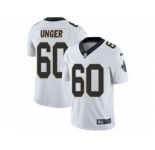 Men's Nike New Orleans Saints #60 Max Unger Vapor Untouchable Limited White NFL Jersey
