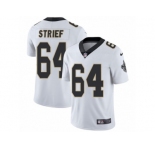 Men's Nike New Orleans Saints #64 Zach Strief Vapor Untouchable Limited White NFL Jersey