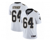 Men's Nike New Orleans Saints #64 Zach Strief Vapor Untouchable Limited White NFL Jersey