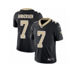 Men's Nike New Orleans Saints #7 Morten Andersen Vapor Untouchable Limited Black Team Color NFL Jersey