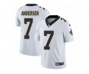 Men's Nike New Orleans Saints #7 Morten Andersen Vapor Untouchable Limited White NFL Jersey