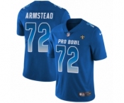Men's Nike New Orleans Saints #72 Terron Armstead Limited Royal Blue NFC 2019 Pro Bowl NFL Jersey