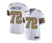 Men's Nike New Orleans Saints #72 Terron Armstead Limited White Rush NFL Jersey
