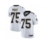 Men's Nike New Orleans Saints #75 Andrus Peat Vapor Untouchable Limited White NFL Jersey