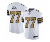 Men's Nike New Orleans Saints #77 Willie Roaf Limited White Rush NFL Jersey