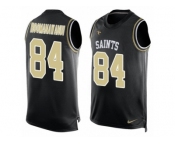 Men's Nike New Orleans Saints #84 Michael Hoomanawanui Limited Black Player Name & Number Tank Top NFL Jersey