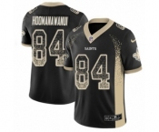 Men's Nike New Orleans Saints #84 Michael Hoomanawanui Limited Black Rush Drift Fashion NFL Jersey