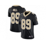 Men's Nike New Orleans Saints #89 Josh Hill Vapor Untouchable Limited Black Team Color NFL Jersey