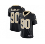 Men's Nike New Orleans Saints #90 Nick Fairley Vapor Untouchable Limited Black Team Color NFL Jersey