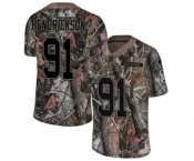 Men's Nike New Orleans Saints #91 Trey Hendrickson Camo Rush Realtree Limited NFL Jersey