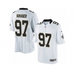 Men's Nike New Orleans Saints #97 Paul Kruger Limited White NFL Jersey