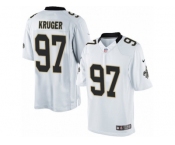 Men's Nike New Orleans Saints #97 Paul Kruger Limited White NFL Jersey