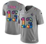 New Orleans Saints #13 Michael Thomas Men's Nike Multi-Color 2020 NFL Crucial Catch NFL Jersey Greyheather