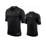 New Orleans Saints #7 Taysom Hill Black 2020 Salute to Service Limited Jersey