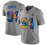 New Orleans Saints #94 Cameron Jordan Men's Nike Multi-Color 2020 NFL Crucial Catch NFL Jersey Greyheather