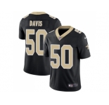Nike New Orleans Saints #50 DeMario Davis Black Team Color Men Stitched NFL Vapor Untouchable Limited Jersey