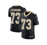 Nike New Orleans Saints #73 Rick Leonard Black Team Color Men Stitched NFL Vapor Untouchable Limited Jersey