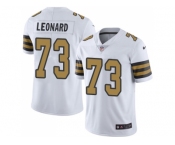 Nike New Orleans Saints #73 Rick Leonard White Men Stitched NFL Limited Rush Jersey