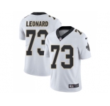 Nike New Orleans Saints #73 Rick Leonard White Men Stitched NFL Vapor Untouchable Limited Jersey