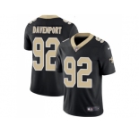 Nike New Orleans Saints #92 Marcus Davenport Black Team Color Men Stitched NFL Vapor Untouchable Limited Jersey