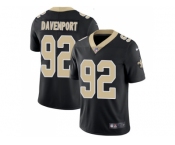 Nike New Orleans Saints #92 Marcus Davenport Black Team Color Men Stitched NFL Vapor Untouchable Limited Jersey