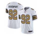 Nike New Orleans Saints #92 Marcus Davenport White Men Stitched NFL Limited Rush Jersey