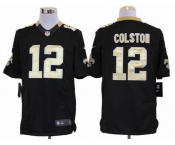 nike nfl jerseys new orleans saints #12 colston black[nike limited]