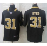 nike nfl jerseys new orleans saints #31 byrd black[nike limited]