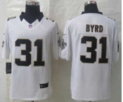 nike nfl jerseys new orleans saints #31 byrd white[nike limited]