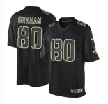 nike nfl jerseys new orleans saints #80 graham black[nike impact limited]