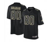 nike nfl jerseys new orleans saints #80 graham black[nike impact limited]
