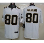 nike nfl jerseys new orleans saints #80 graham white[nike limited]