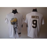 nike nfl jerseys new orleans saints #9 brees white[helmet tri-blend limited]