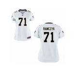 Women New Orleans Saints #71 Ryan Ramczyk Nike White 2017 Draft Pick Game Jersey