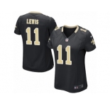 Women Nike New Orleans Saints #11 Tommylee Lewis Game Black Team Color NFL Jersey