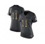 Women Nike New Orleans Saints #11 Tommylee Lewis Limited Black 2016 Salute to Service NFL Jersey