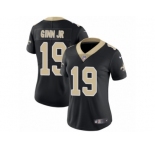Women Nike New Orleans Saints #19 Ted Ginn Jr Black Team Color Vapor Untouchable Limited Player NFL Jersey