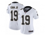 Women Nike New Orleans Saints #19 Ted Ginn Jr White Vapor Untouchable Limited Player NFL Jersey