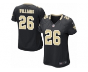 Women Nike New Orleans Saints #26 P. J. Williams Game Black Team Color NFL Jersey