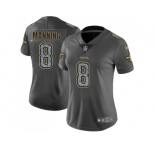 Women Nike New Orleans Saints #8 Archie Manning Gray Static NFL Vapor Untouchable Limited Jersey