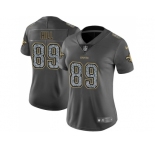 Women Nike New Orleans Saints #89 Josh Hill Gray Static NFL Vapor Untouchable Limited Jersey