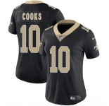 Women's New Orleans Saints #10 Brandin Cooks Black 2025 Vapor Limited Football Stitched Jersey