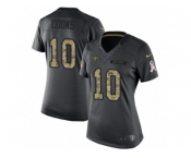 Women's Nike New Orleans Saints #10 Brandin Cooks Limited Black 2016 Salute to Service NFL Jersey