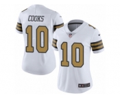Women's Nike New Orleans Saints #10 Brandin Cooks Limited White Rush NFL Jersey