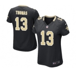 Women's Nike New Orleans Saints #13 Michael Thomas Game Black Team Color NFL Jersey