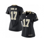 Women's Nike New Orleans Saints #17 Ted Ginn Jr Limited Black Team Color NFL Jersey