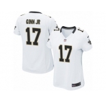 Women's Nike New Orleans Saints #17 Ted Ginn Jr Limited White NFL Jersey