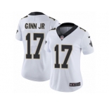 Women's Nike New Orleans Saints #17 Ted Ginn Jr Vapor Untouchable Limited White NFL Jersey