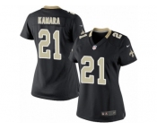 Women's Nike New Orleans Saints #21 Alvin Kamara Limited Black Team Color NFL Jersey