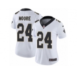 Women's Nike New Orleans Saints #24 Sterling Moore Vapor Untouchable Limited White NFL Jersey